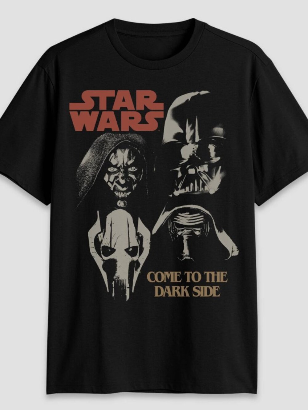NEW Men's Star Wars Villians Short Sleeve Graphic Black Small T-Shirt